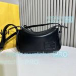 Replica Fendi Small Medium Simply FENDI Handbag Black 